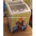 Pequeño congelador portátil del pecho del congelador de la exhibición del helado 138L